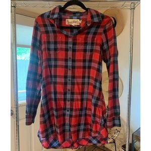 Aventura Plaid Long Flannel Size Small